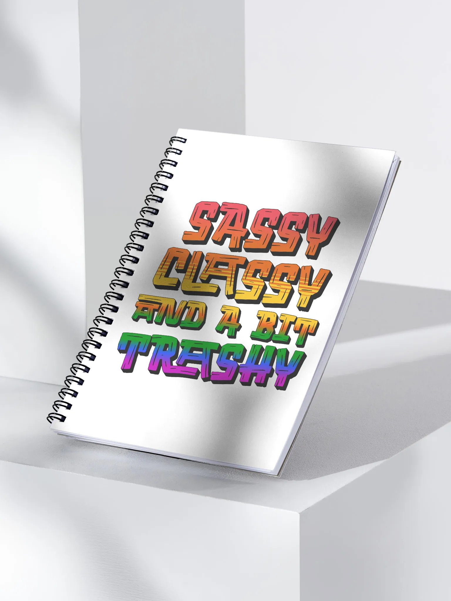 Sassy Classy And A Bit Trashy Spiral Notebook product image (3)