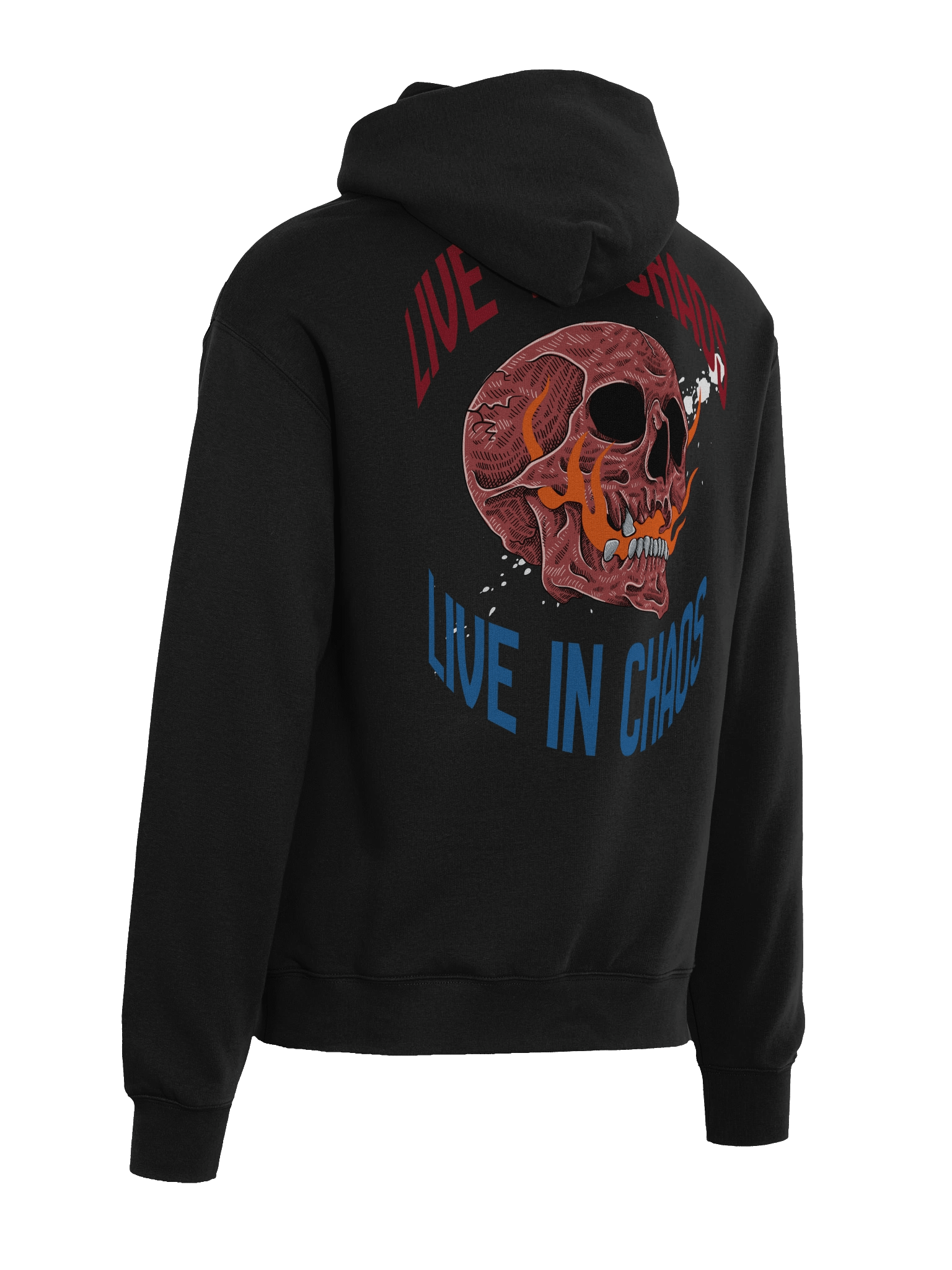 LIVE IN CHAOS - EGO Oversized Streetwear Hoodie product image (2)