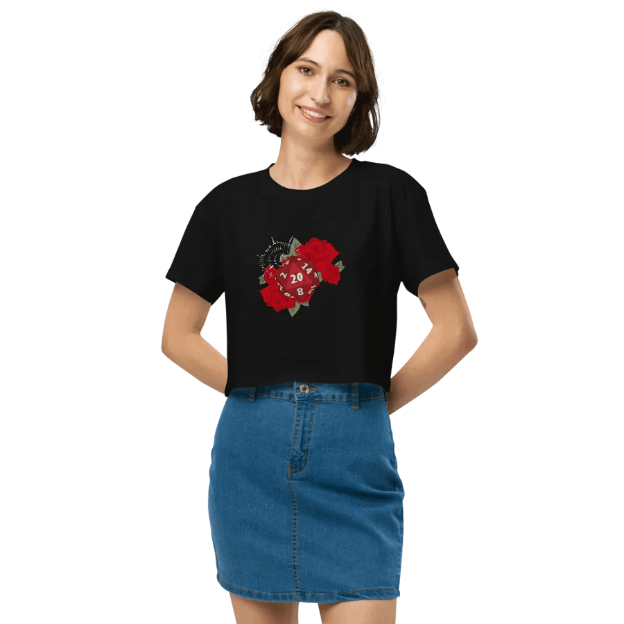 Astarion Inspired DND Die Crop Top product image (3)