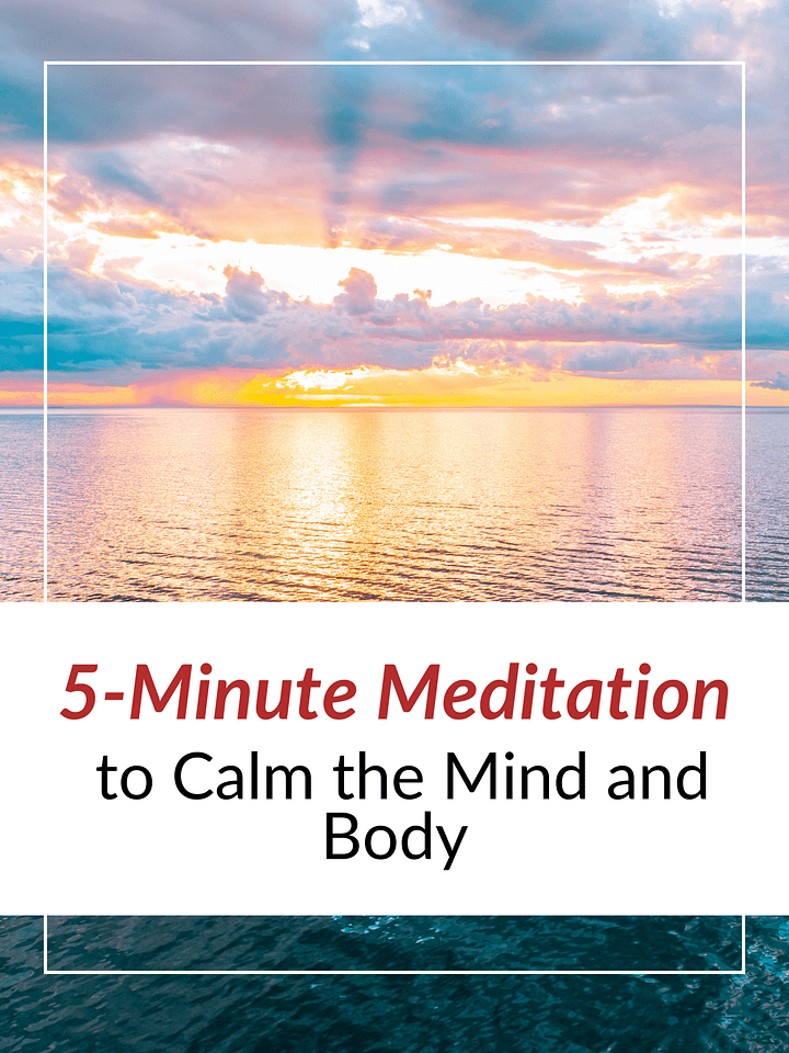 5-Minute Meditation to Calm the Mind and Body product image (1)