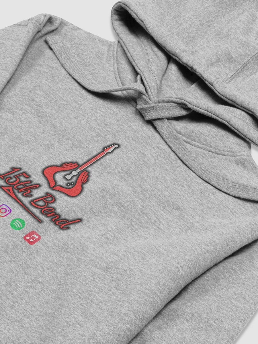 Grey and white hoodie with classic logo product image (6)