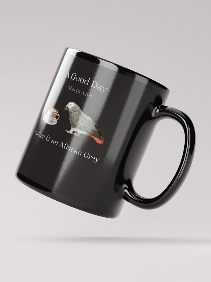 African Grey Parrot Cappuccino Mug product image (2)