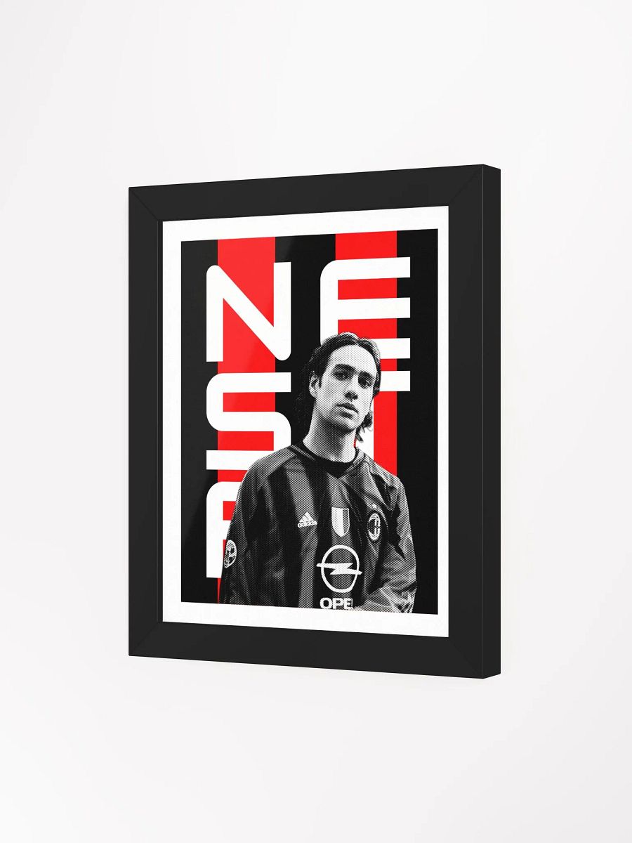 Alessandro Nesta BW AC Milan Name Art Framed Print product image (1)