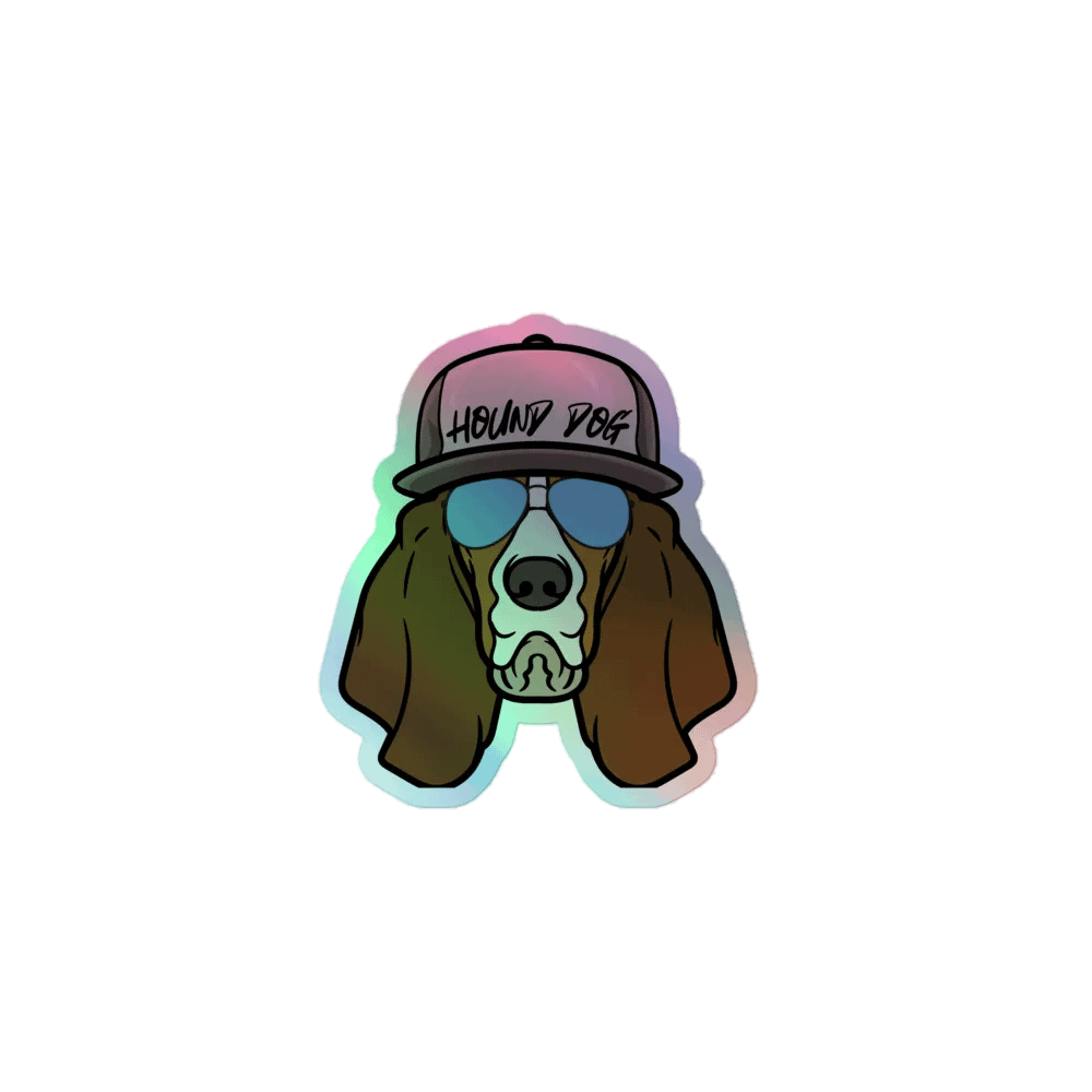 Hound Dog Holographic Sticker Set product image (1)