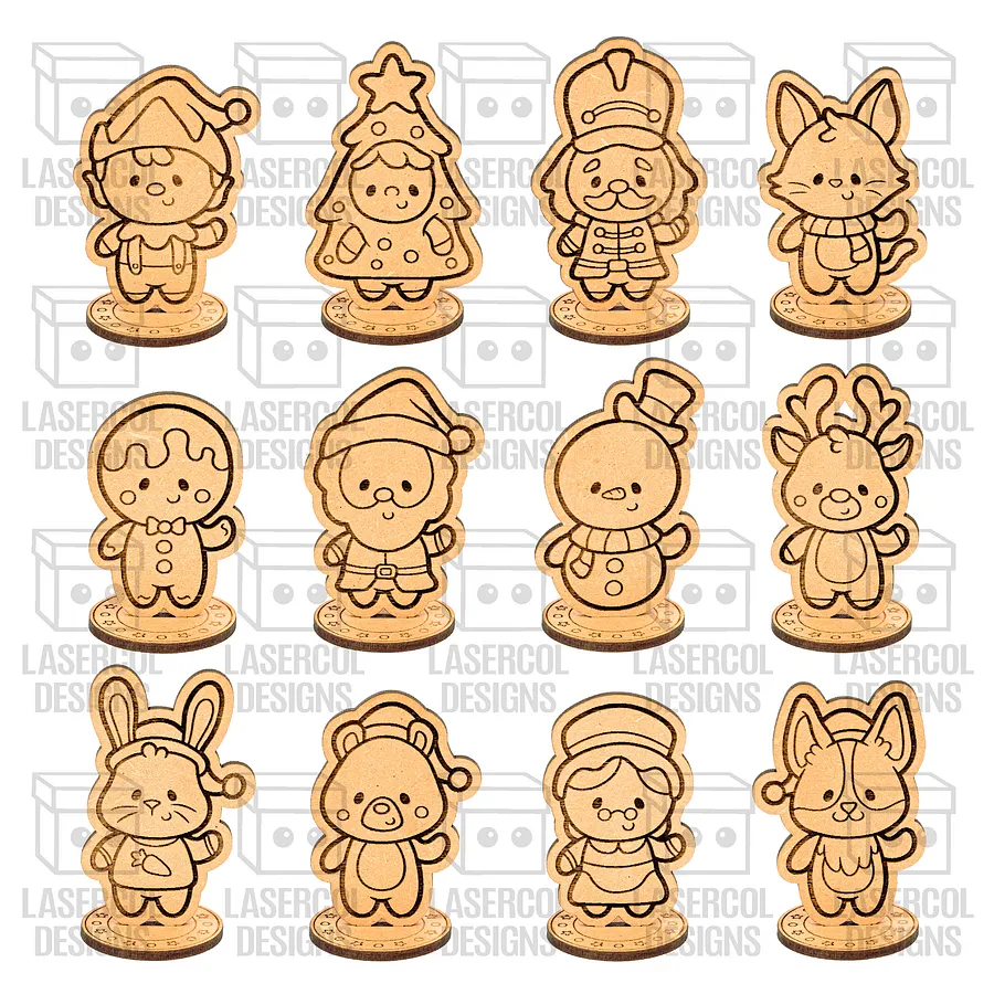 Christmas Characters Box - Laser Cut Files product image (6)