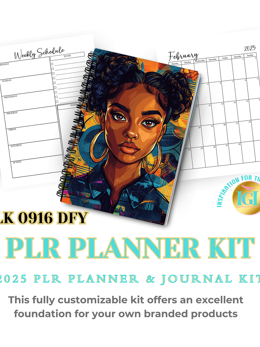 2025 PLR Planner & Journal Kit - PLK-0917 DFY product image (3)