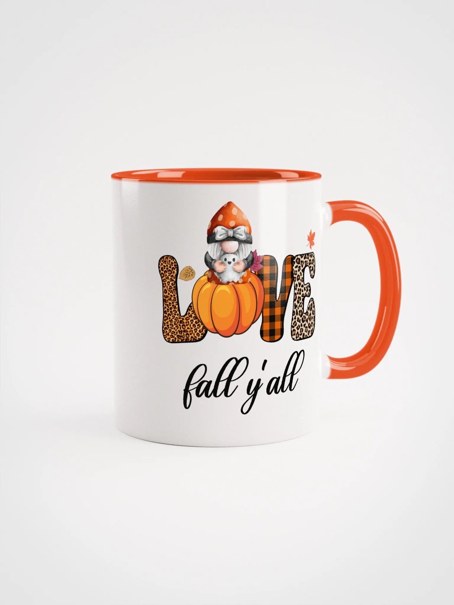 Halloween Gnome and Ghost Love Fall Y'all Mug product image (2)