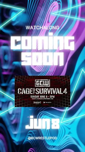 🚨 ONE WEEK 'TIL THE CAGE DOOR SHUTS! 

We’re going LIVE for **GCW Cage of Survival 4** and this time... there’s NO ESCAPE. 🔓 ...