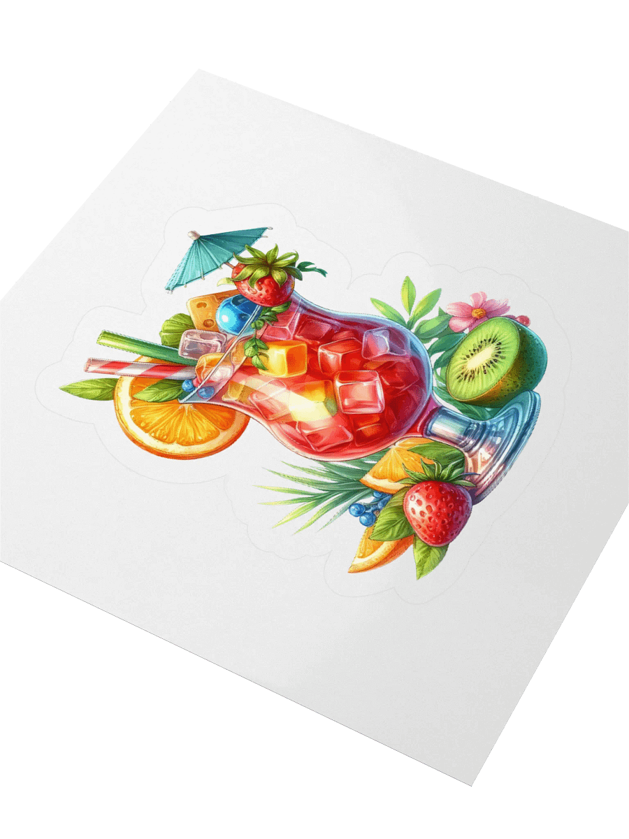 Summer Drink Kiss Cut Stickers. product image (3)