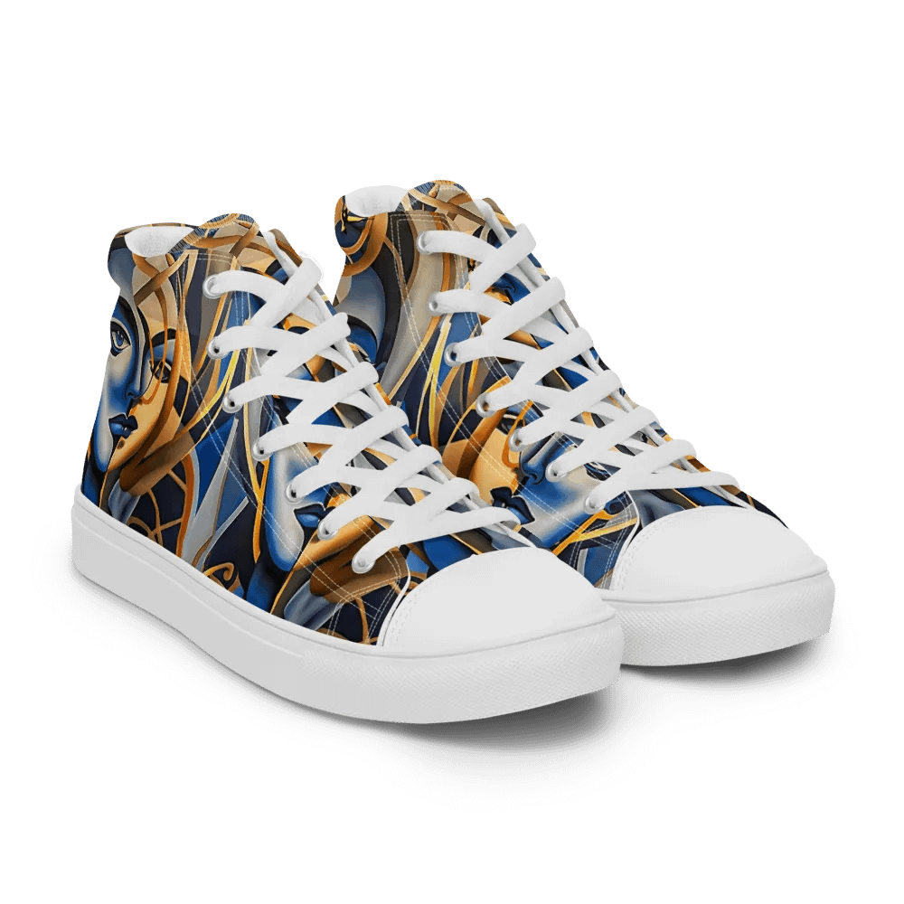 Women's Blue Sneaker Ball Ready High Tops product image (10)