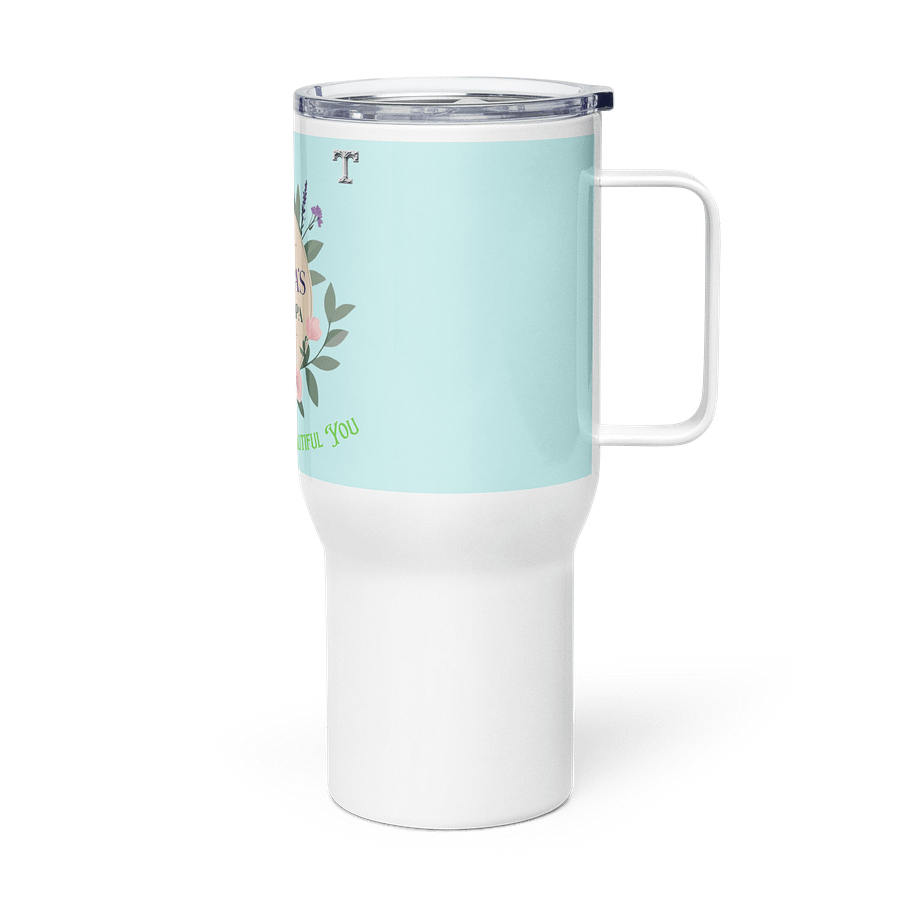 Customized Salon & Spa Floral Logo Travel Mug product image (4)