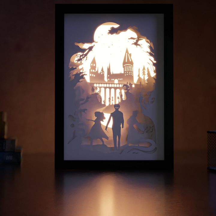 Harry Potter Lightbox template 2 in 1- PDF PNG SVG DXF + Video Tutorial product image (1)