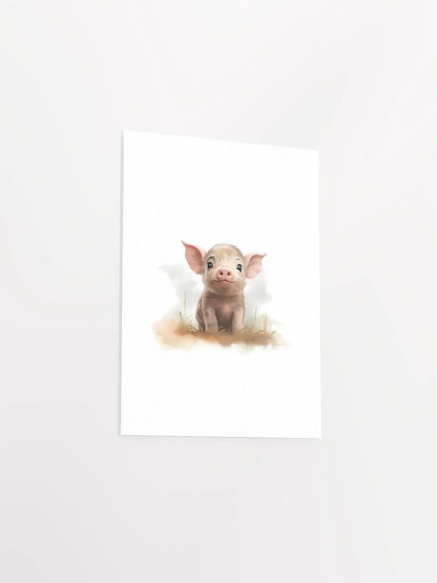 Cute Pig - Farm Animal Print product image (4)