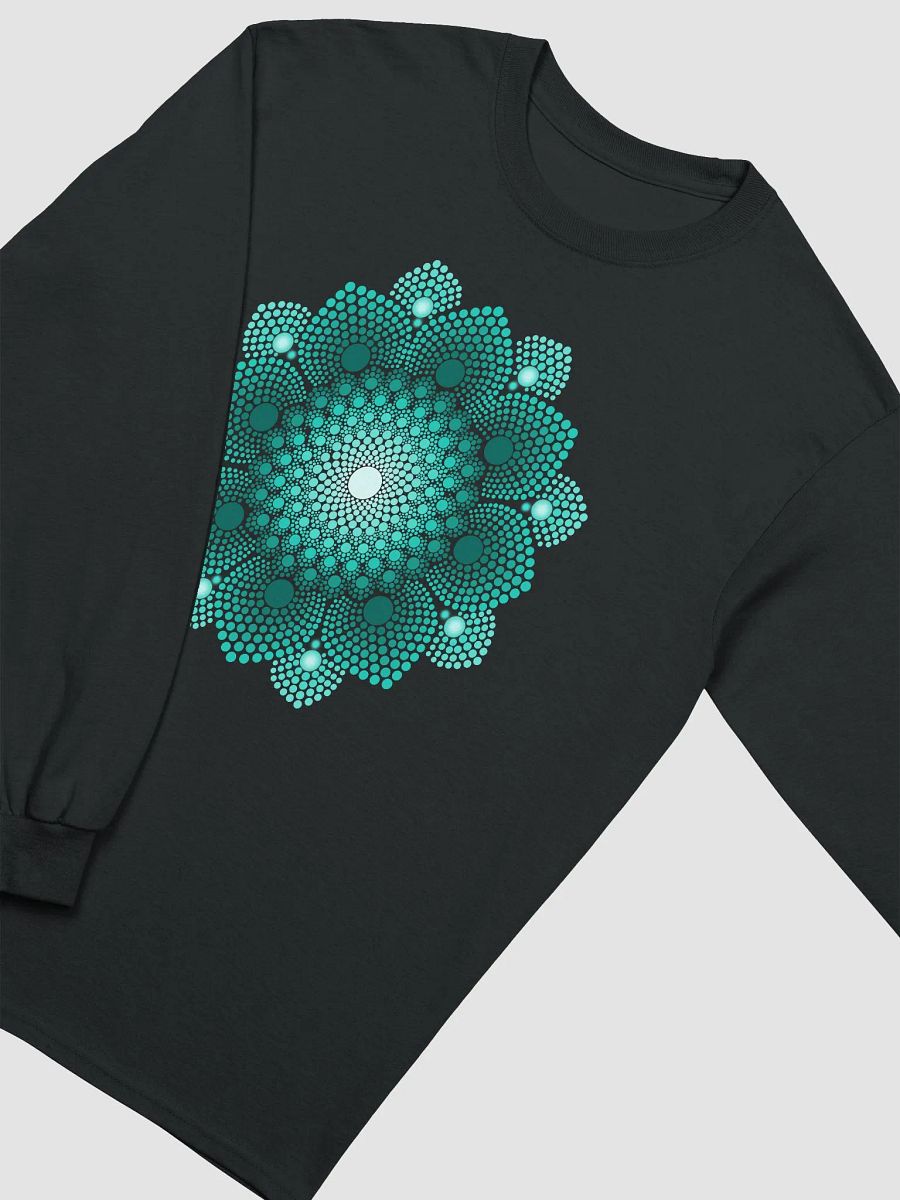 Turquoise Dot Mandala Women's Long Sleeve T-Shirt product image (3)