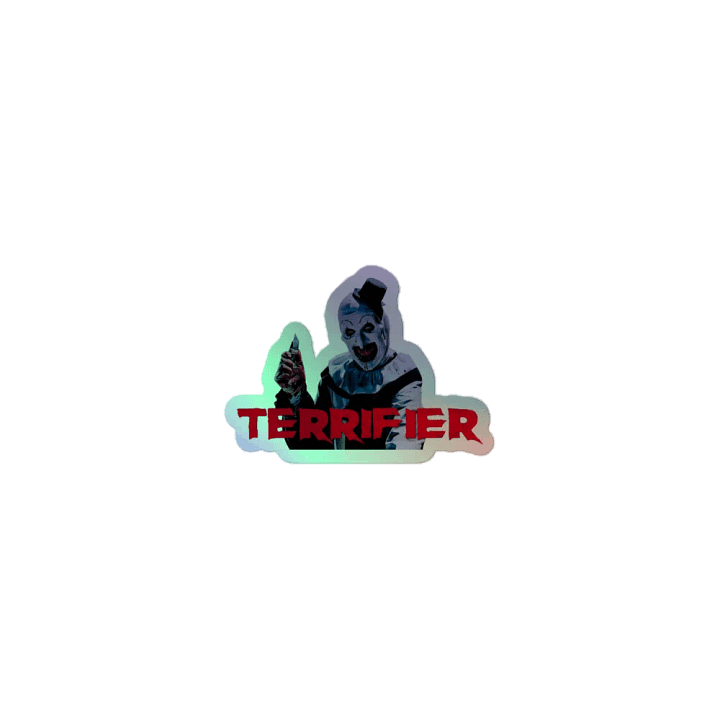 Terrifier holographic sticker product image (1)