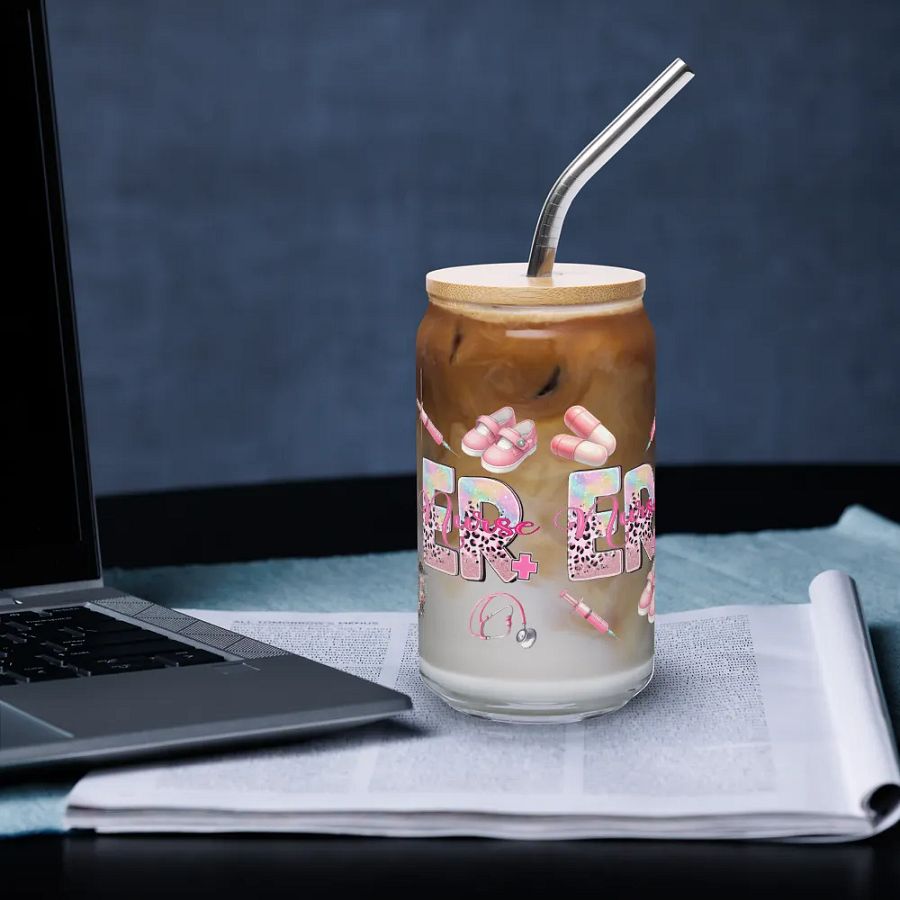 Libby Glass Can-Shaped Glass Mug ER Nurse product image (3)