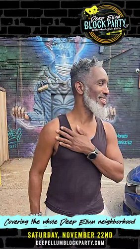 The amazing @getchomedz of @branoofunck waxes on about a magical night in #DeepEllum 
🎤: @moseshabtezghi