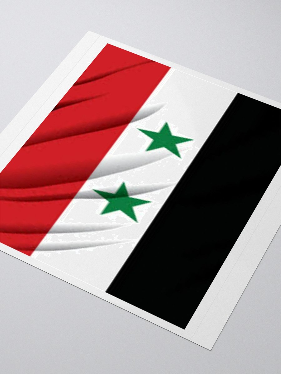 Exclusive Syria Flag Kiss-Cut Stickers - High-Quality Vinyl, Multiple Sizes product image (9)