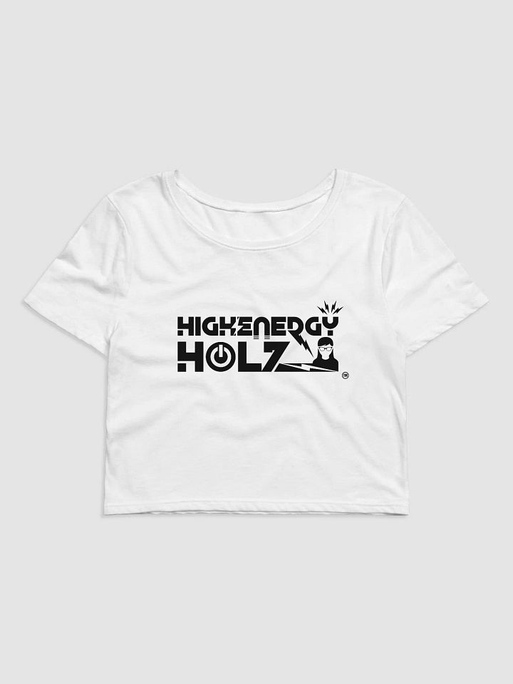 HEH Womens Black Logo Crop T-Shirt product image (1)