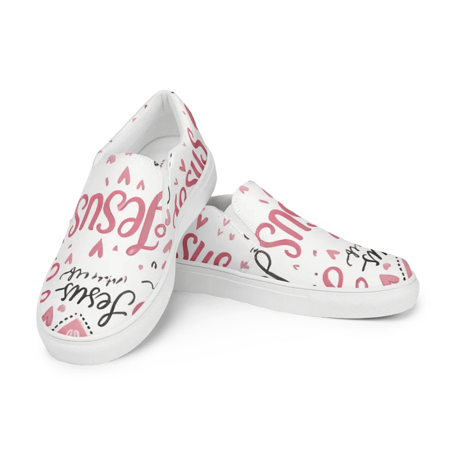 Jesus Is Love Women's Slip-On Canvas Shoes product image (11)