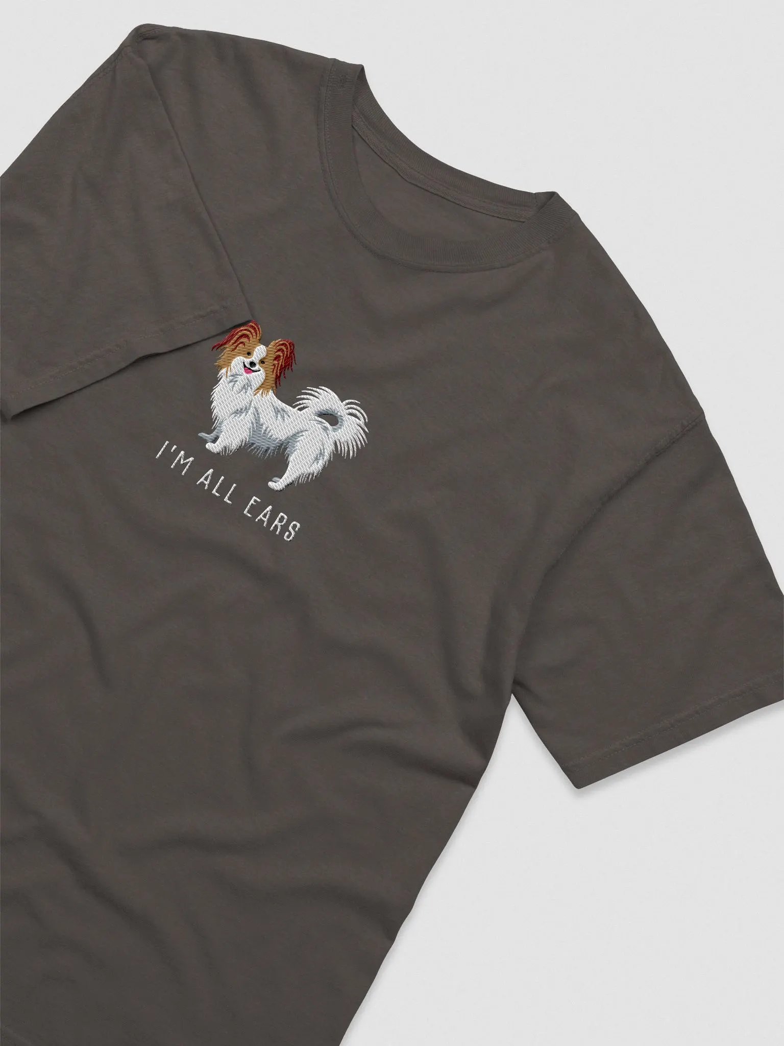 I'm All Ears T-Shirt(Embroidered) of a Papillon product image (6)