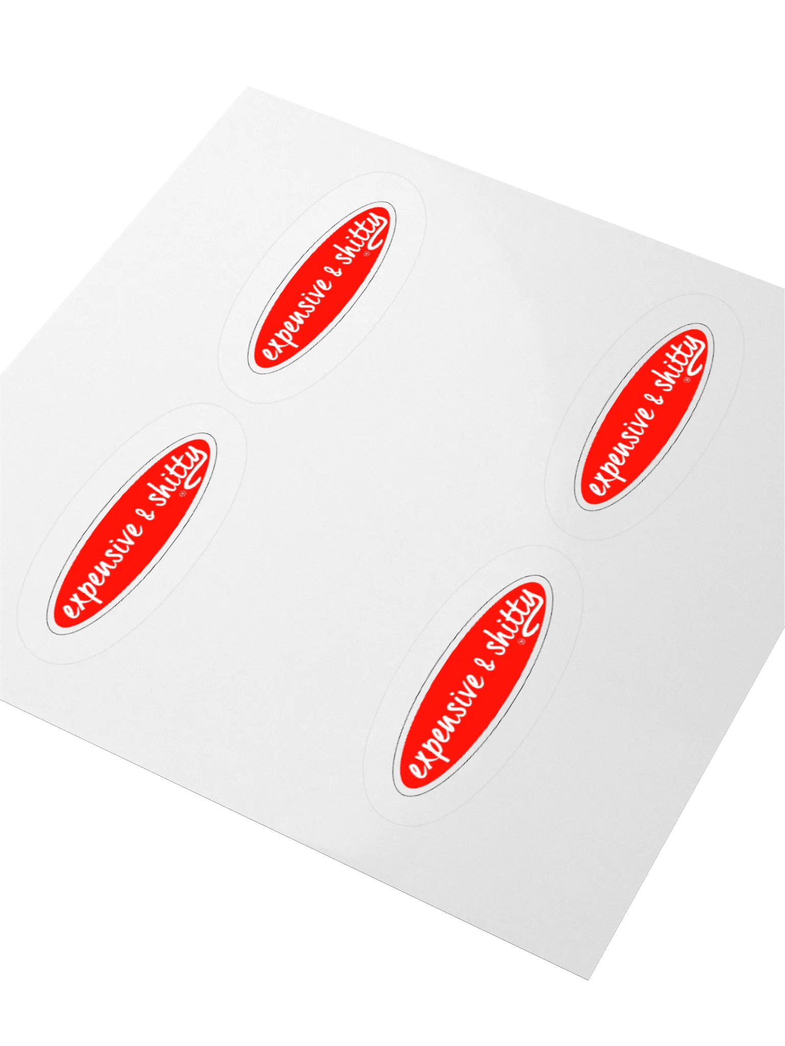 EXPENSIVE & SHITTY STICKERS (4-PACK) product image (3)