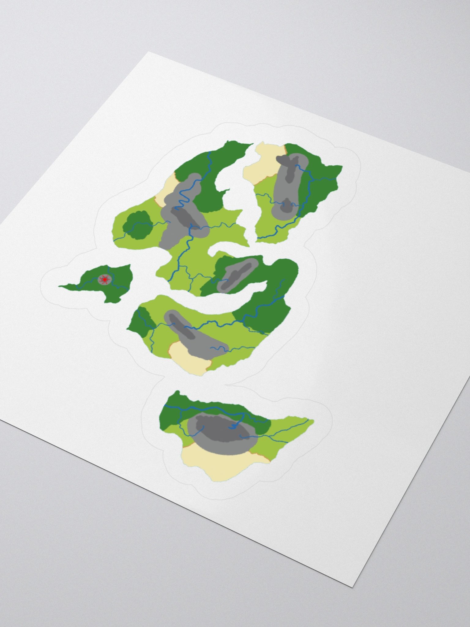 Demetheria Geographical Map Sticker product image (3)