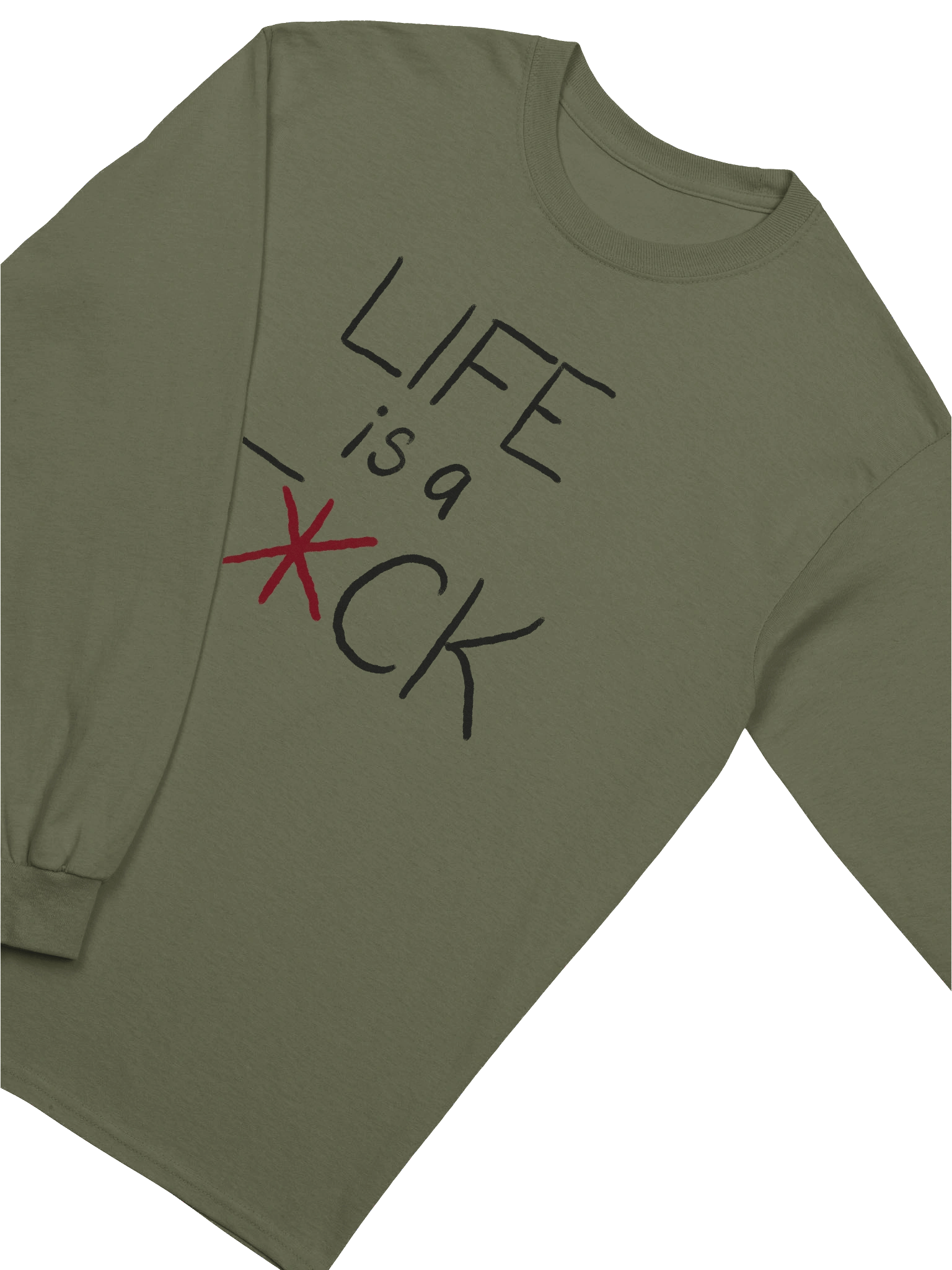 LIFE IS A F*CK I WISH YOU LUCK Long Sleeve product image (3)