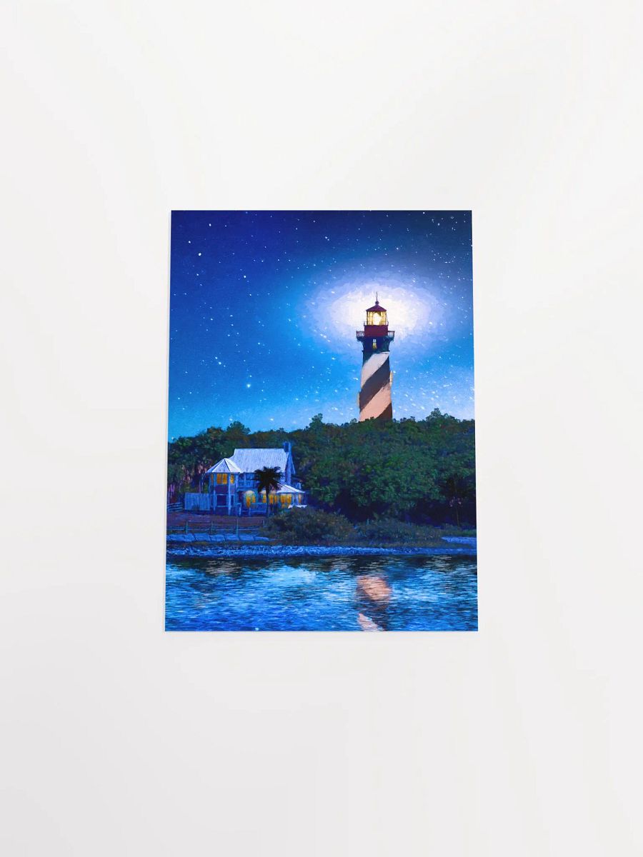 St. Augustine Lighthouse – Florida Starry Night Matte Poster product image (35)