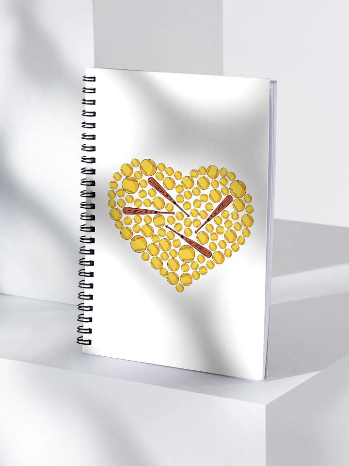 Pure Heart Softball Sports Spiral Notebook product image (1)