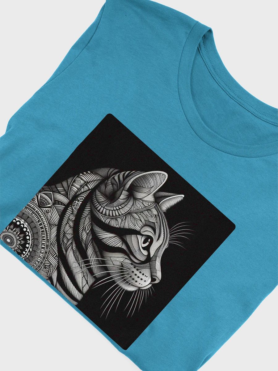 Geometric Feline Profile T-Shirt product image (46)