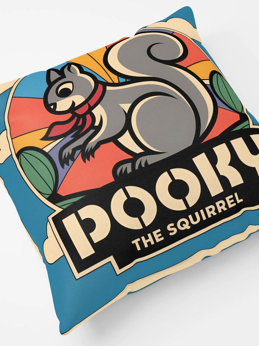 Comfy Pillow: Pooky the squirrel, Colorfuylk, Clouds and blue sky product image (7)