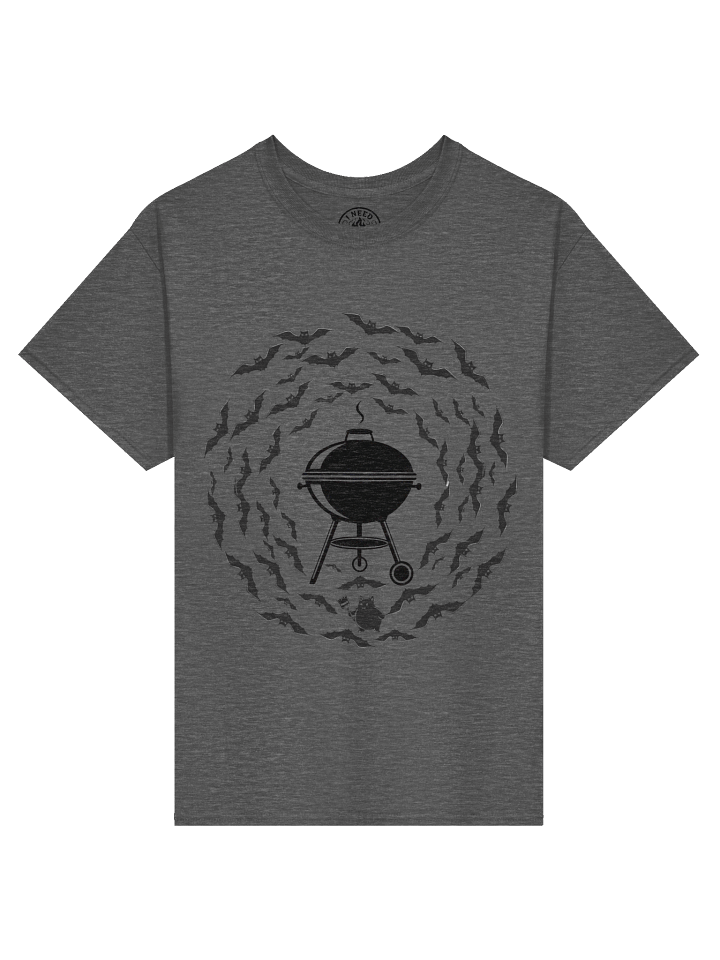 Bat Swarm Kettle Spiral — Halloween BBQ Tee product image (3)