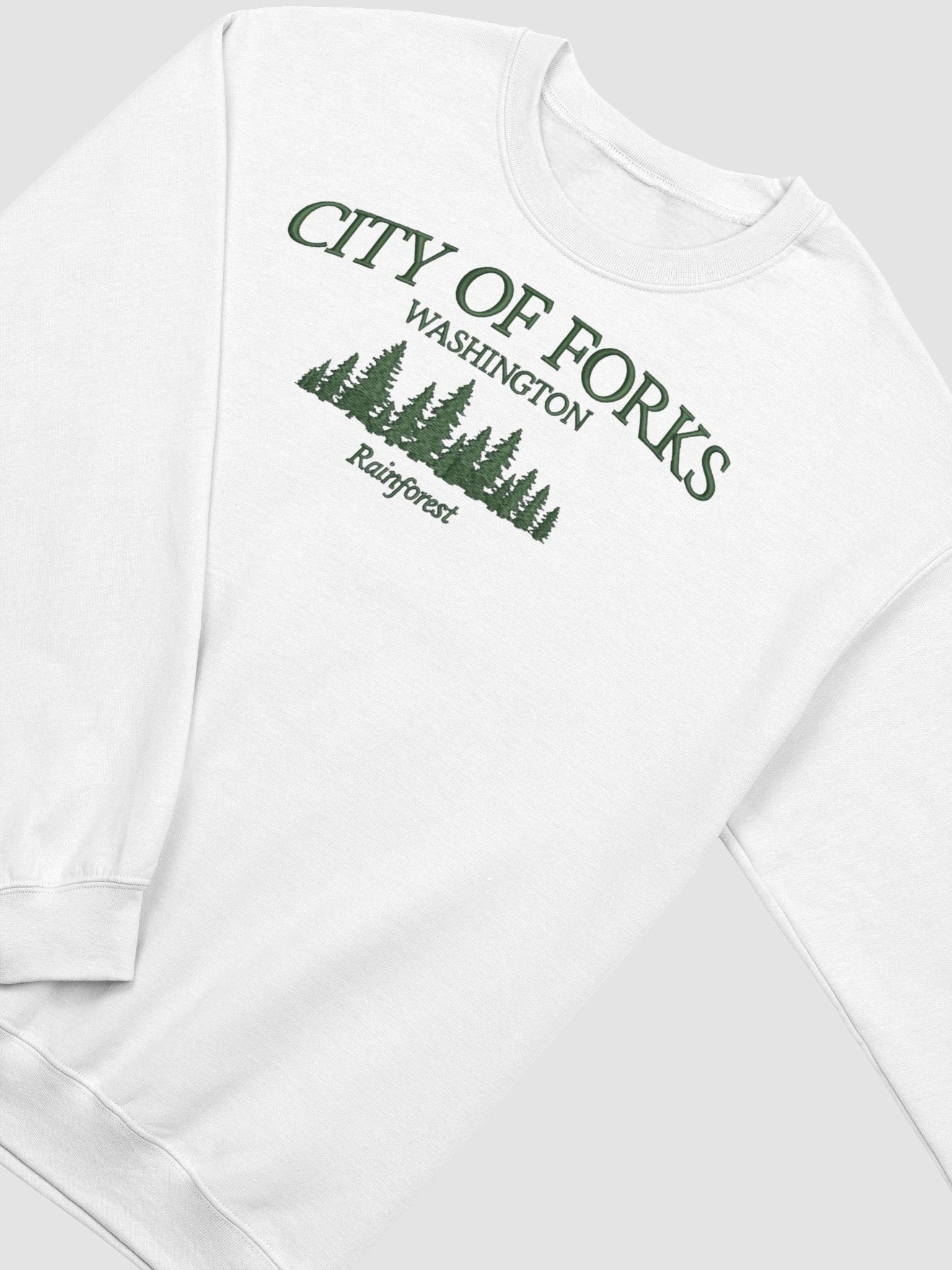 City of Forks Washington Rainforest Crewneck Sweatshirt product image (2)