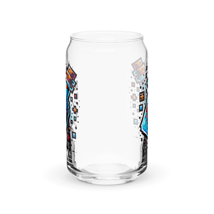 16 oz Double Wall Clear Plastic Tumbler with Pixelated Healing Potion Bottle Art – Featuring Red Heart Icon 💖 product image (2)
