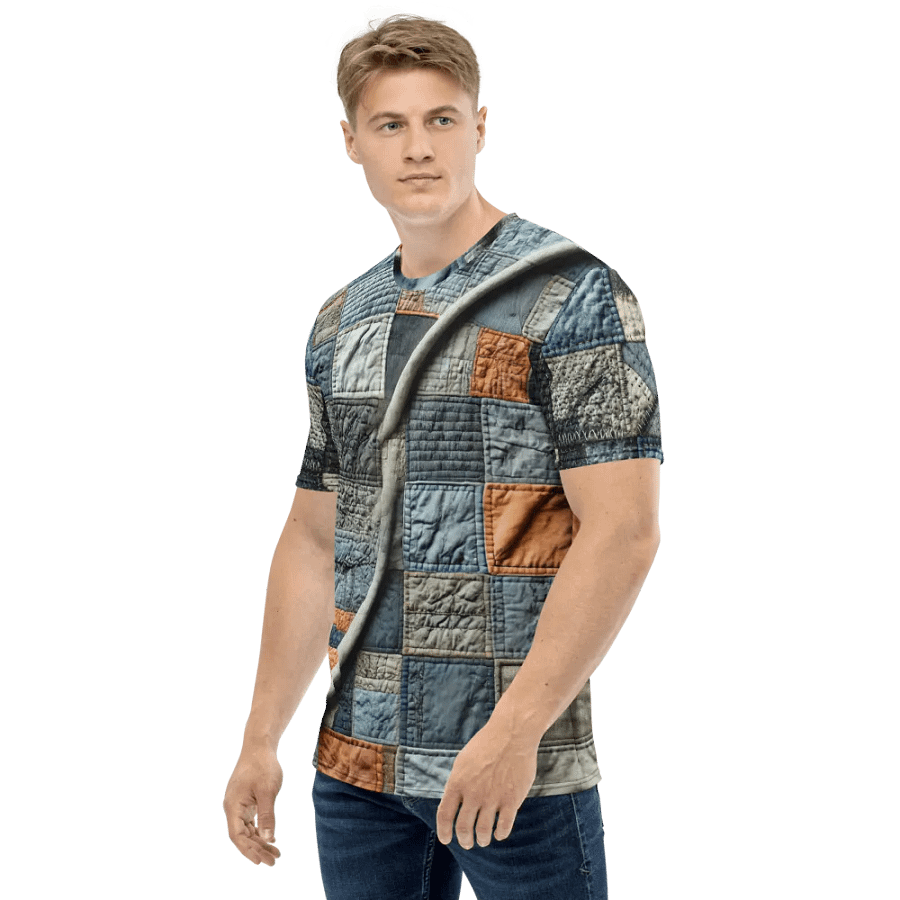 Patchwork Grid All-Over T-Shirt product image (3)