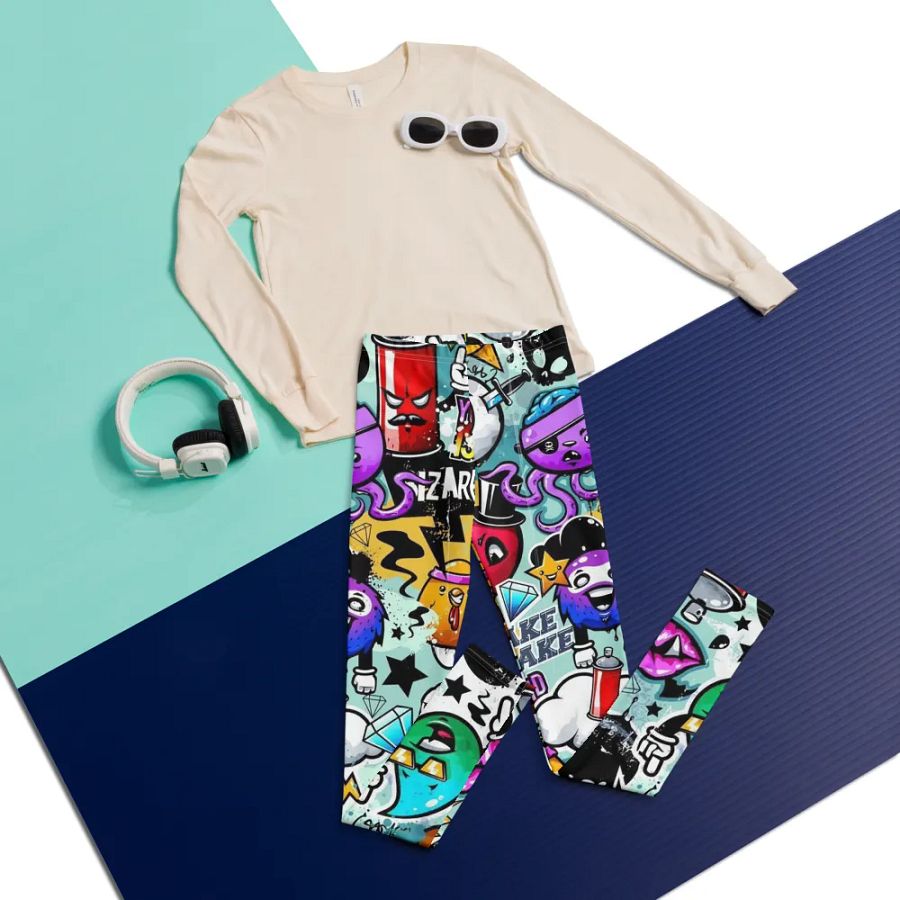 Kids Leggings – Poster Style Print for Trendy & Artistic Look product image (5)