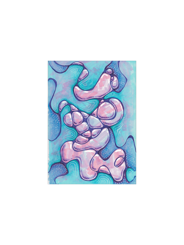 Pink Neurograph Poster Print product image (1)