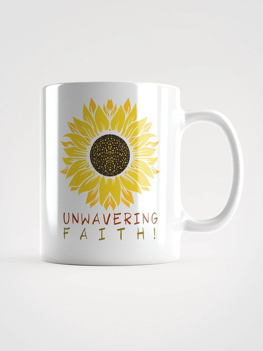 "Unwavering Faith Sunflower Mug" product image (1)