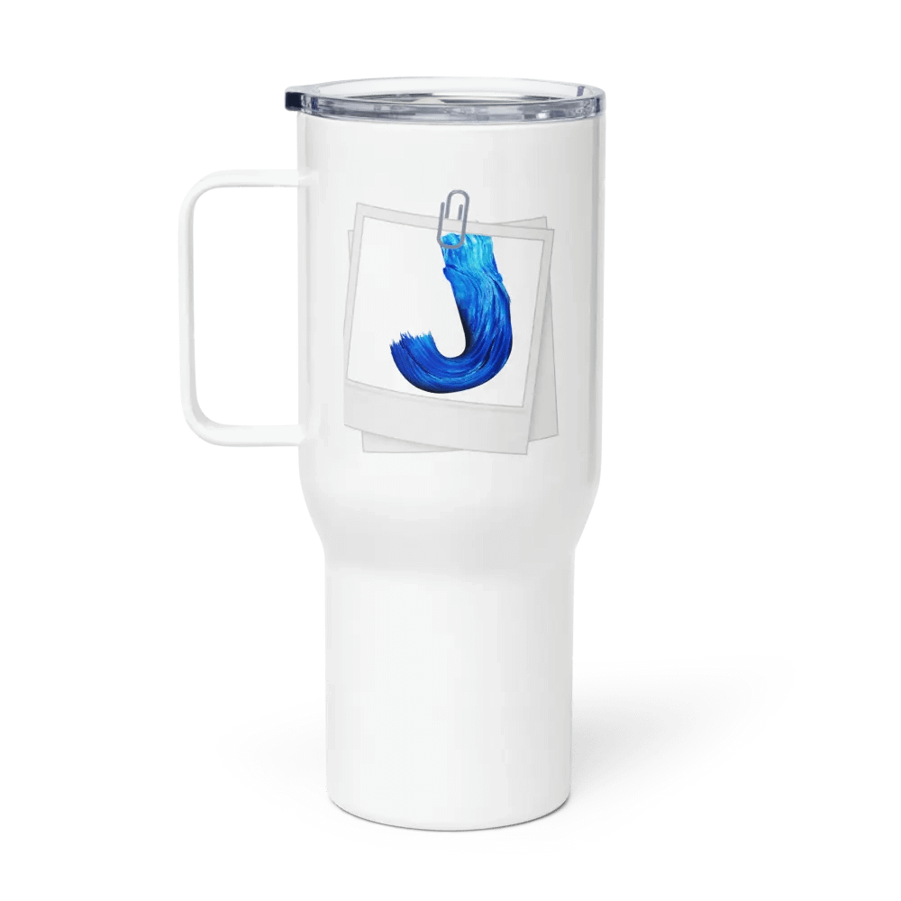 J-Elegant Blue Stroke Travel Mug product image (1)