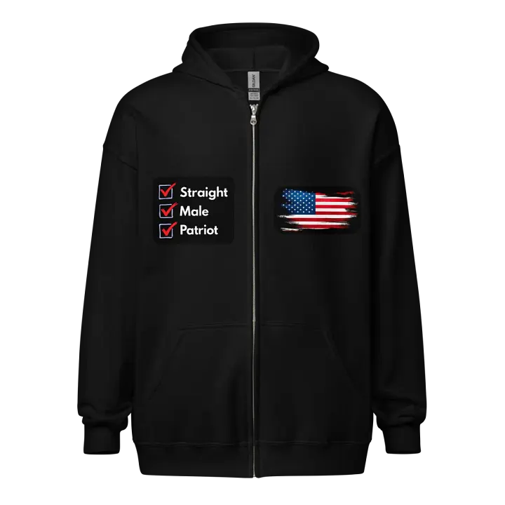 Zip Hoodie: Male Checklist product image (2)