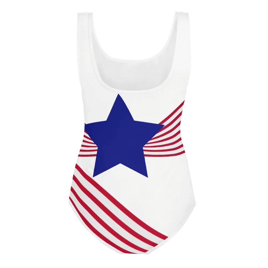 Old Glory Ribbons Youth Swimsuit product image (4)
