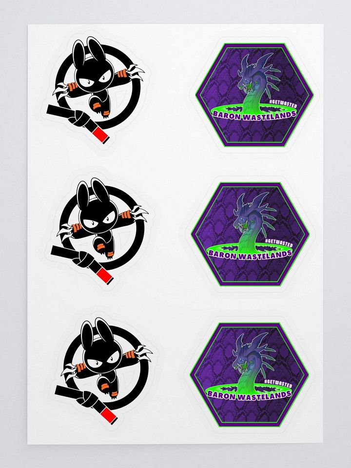 Ninja Bunny / Baron Wasteland sticker pack product image (1)