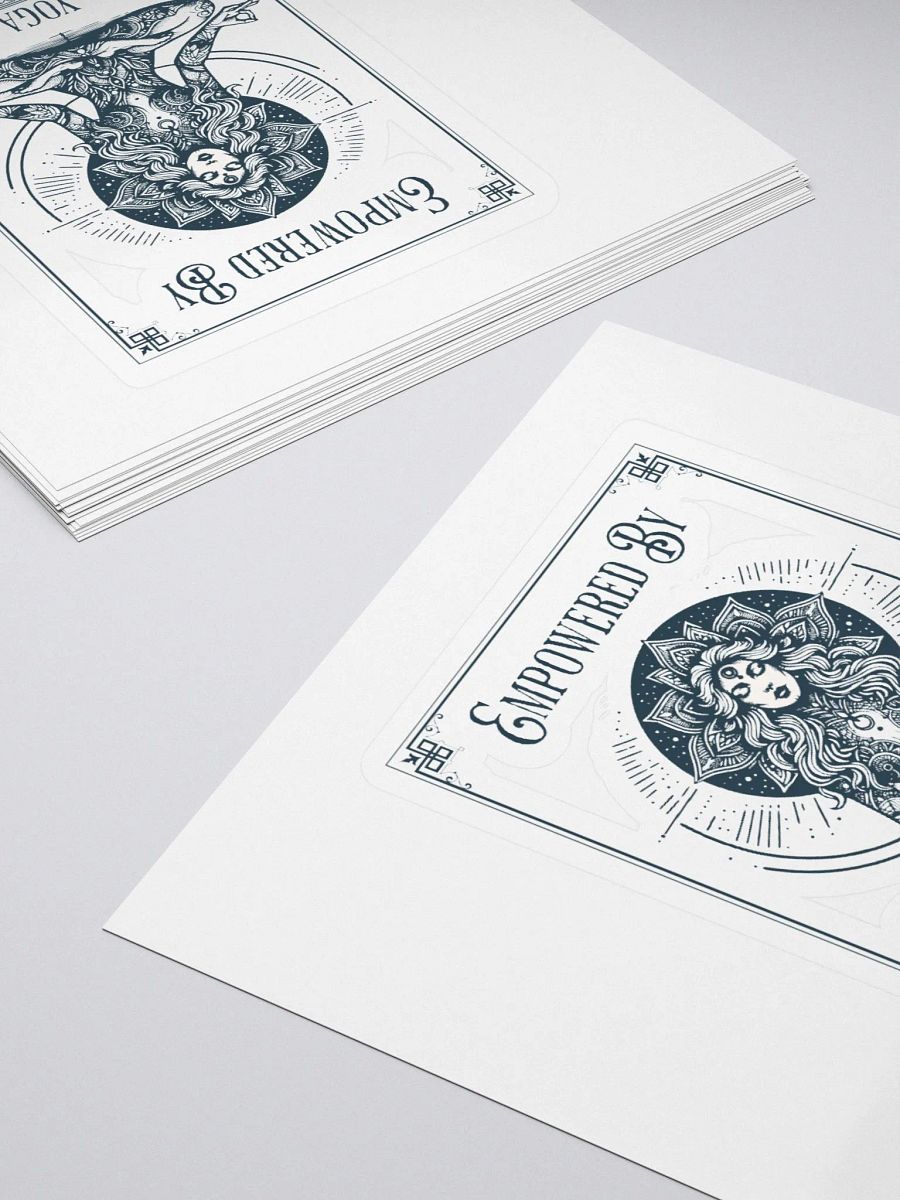 Empowered by Yoga Tarot Card Sticker product image (4)