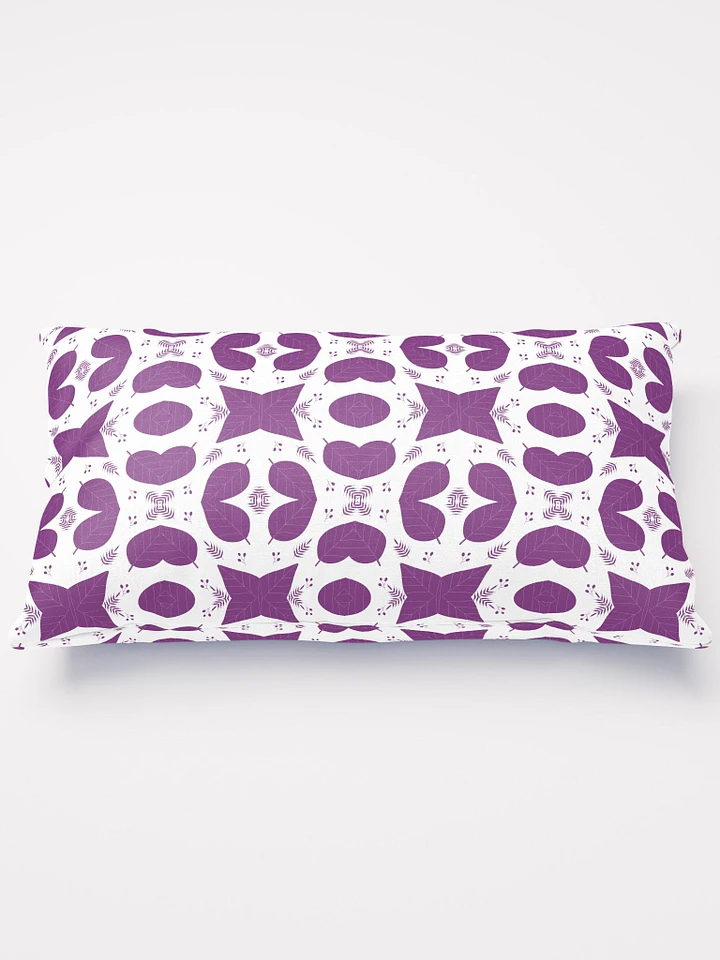 Purple Leaf Patterned Pillow product image (2)