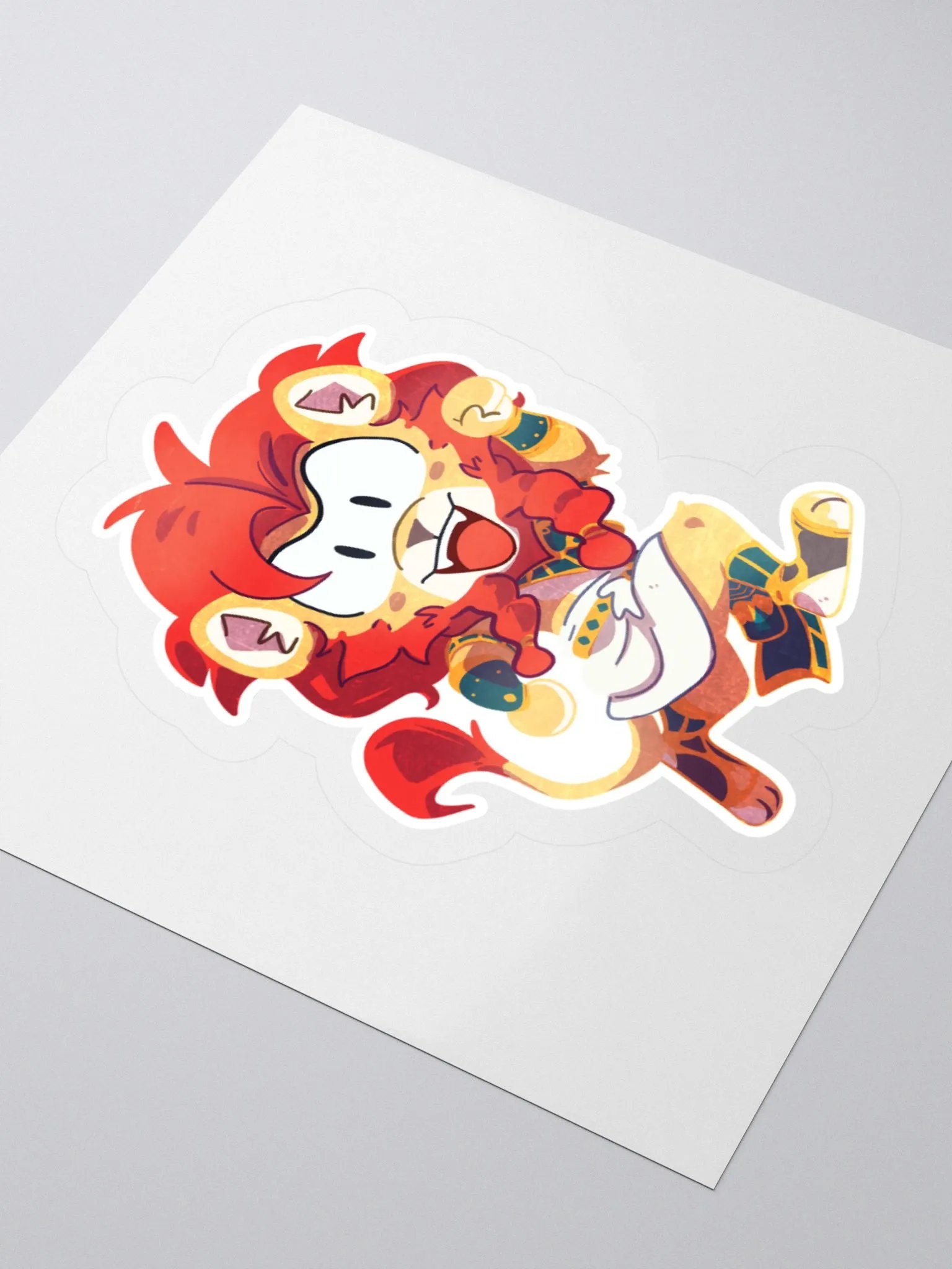 Ah'Lina (male) Happy Sticker product image (3)