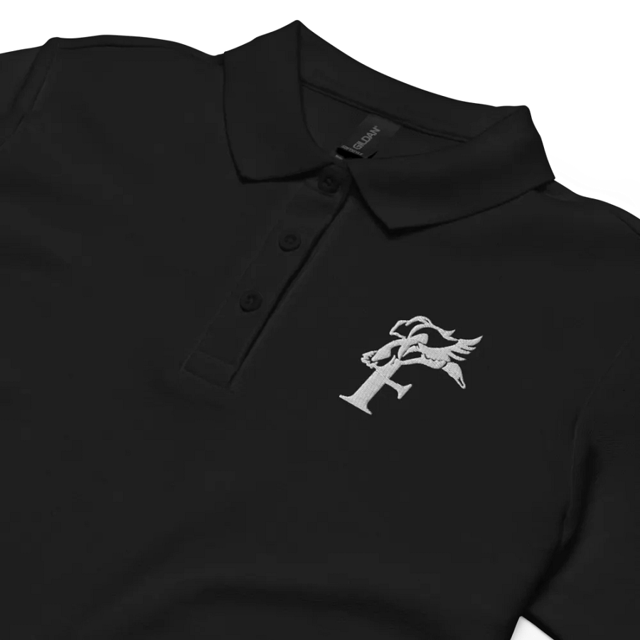 Fowl Foolers Women's Pique Black Polo Shirt product image (4)