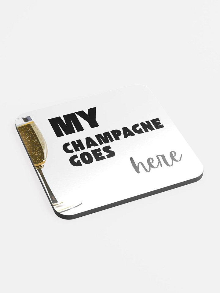 My Champagne Goes Here Cork Coaster Set product image (2)