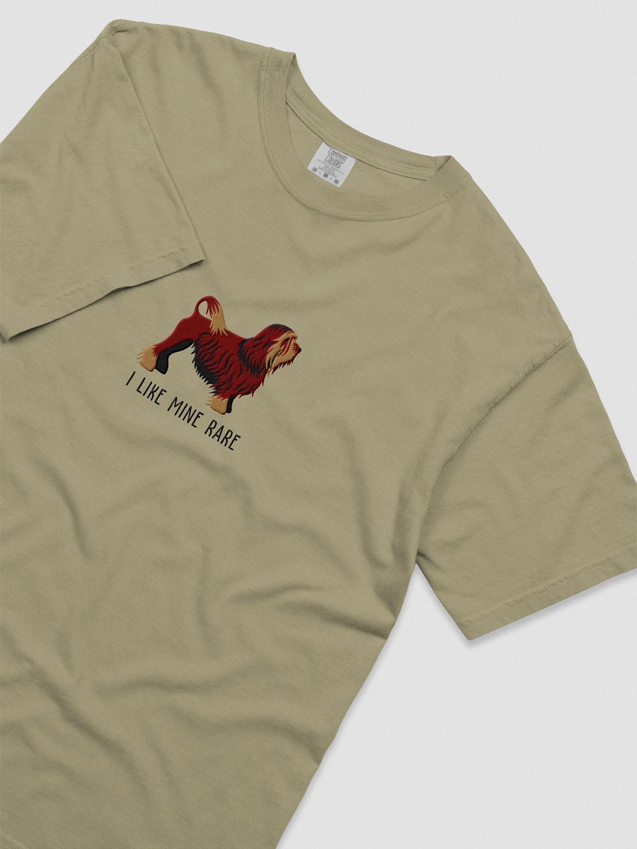 I Like Mine Rare T-Shirt(Embroidered) of a Lowchen(Chocolate) product image (15)