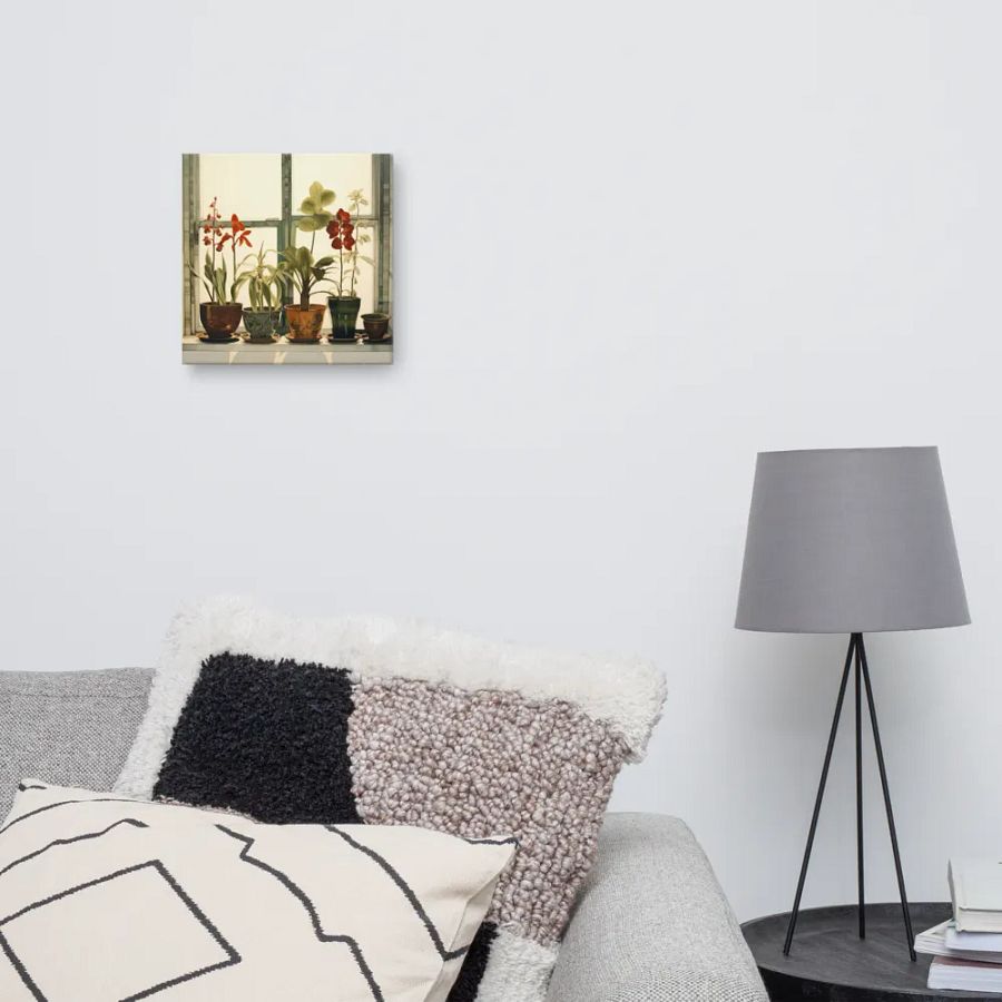 Art2401-12 Potted Plants Still Life - Canvas Print - sm product image (8)
